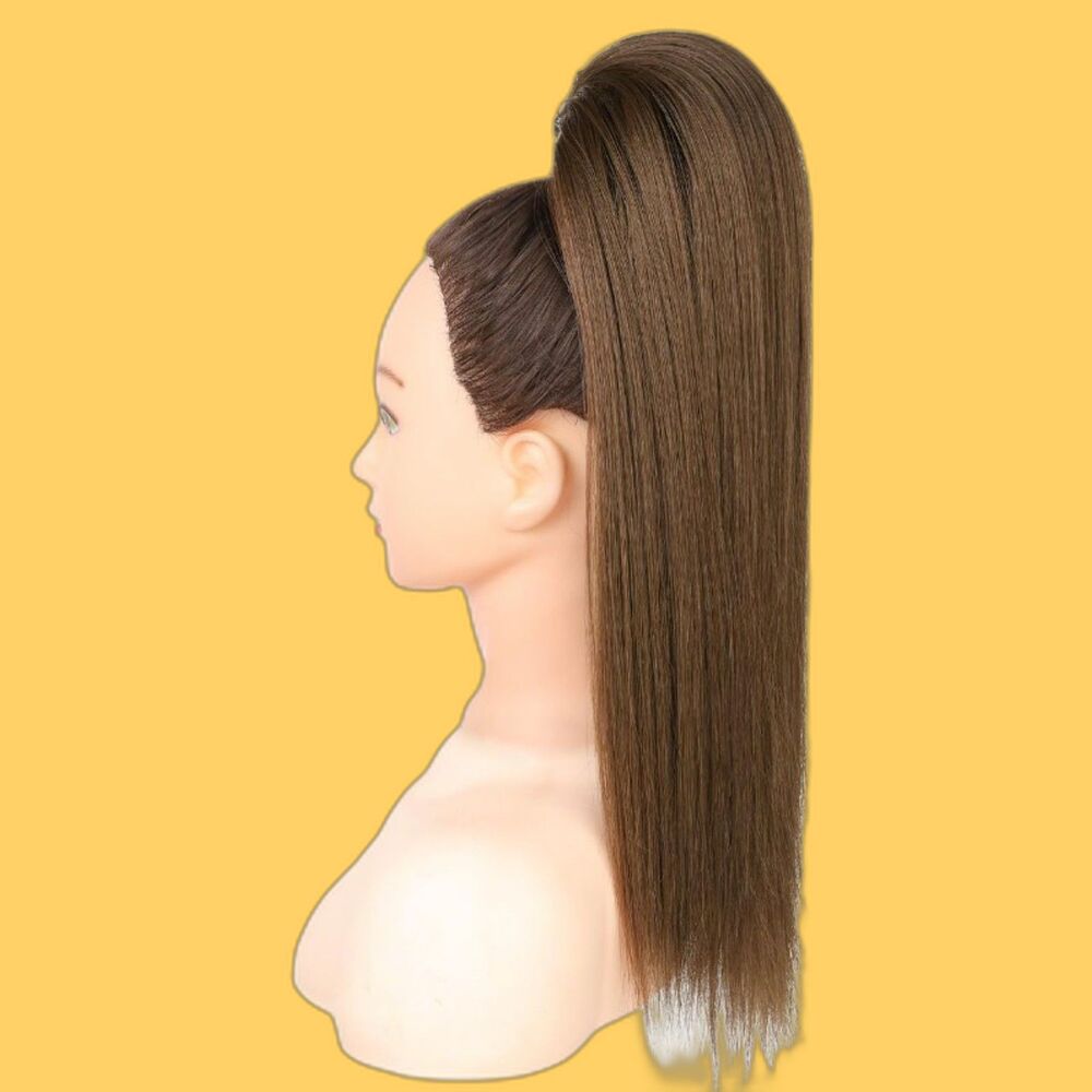 SEIKEA 16" Extension Cheerleader Ponytail Hairpiece Straight Synthetic Dance New